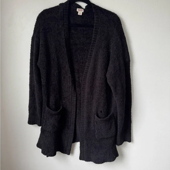 Mossimo XXL Black Fuzzy Cardigan - Picture 2 of 5